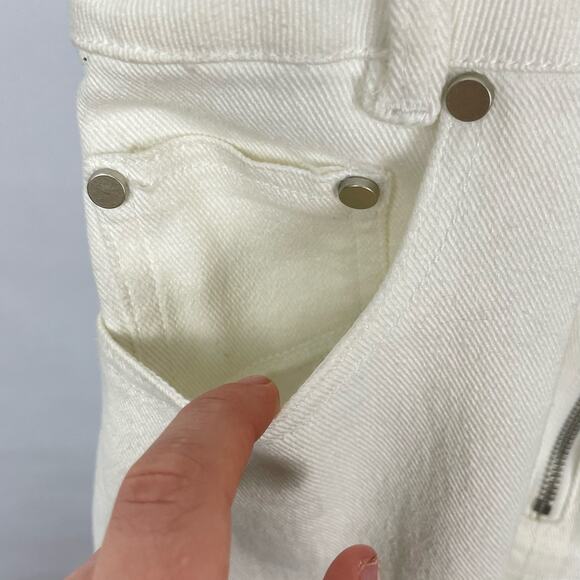 Étophe Studios | NWT White Denim Layering Jumper Sleeveless Mini Dress - Picture 5 of 7